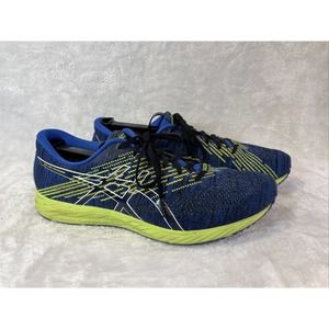 ASICS Gel DS Trainer 24 Running Shoe Illusion Blue Lime Green Size 11.5 1011A176